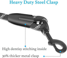 Load image into Gallery viewer, BallAlong Climbing Rope Dog Leash with handle- Nylon- 5ft